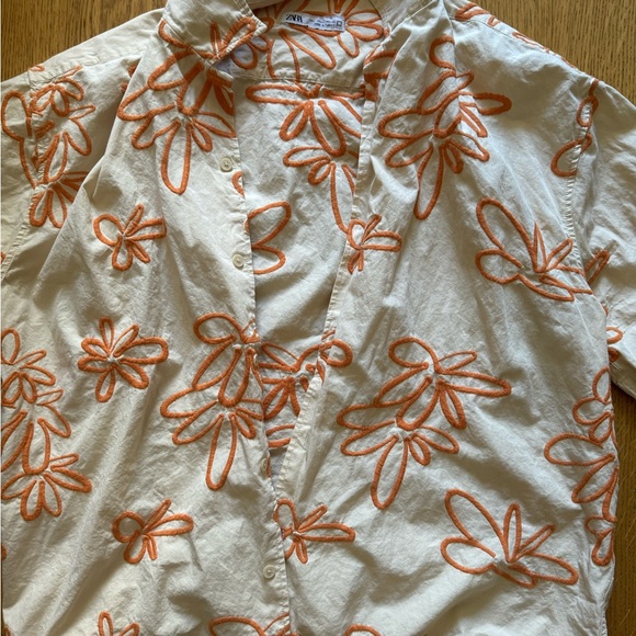 zara embroidered shirt - Picture 2 of 3
